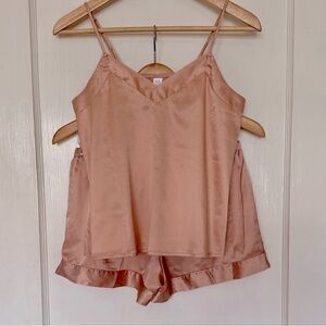 Satin Pajama Set in Blush by Stars Above